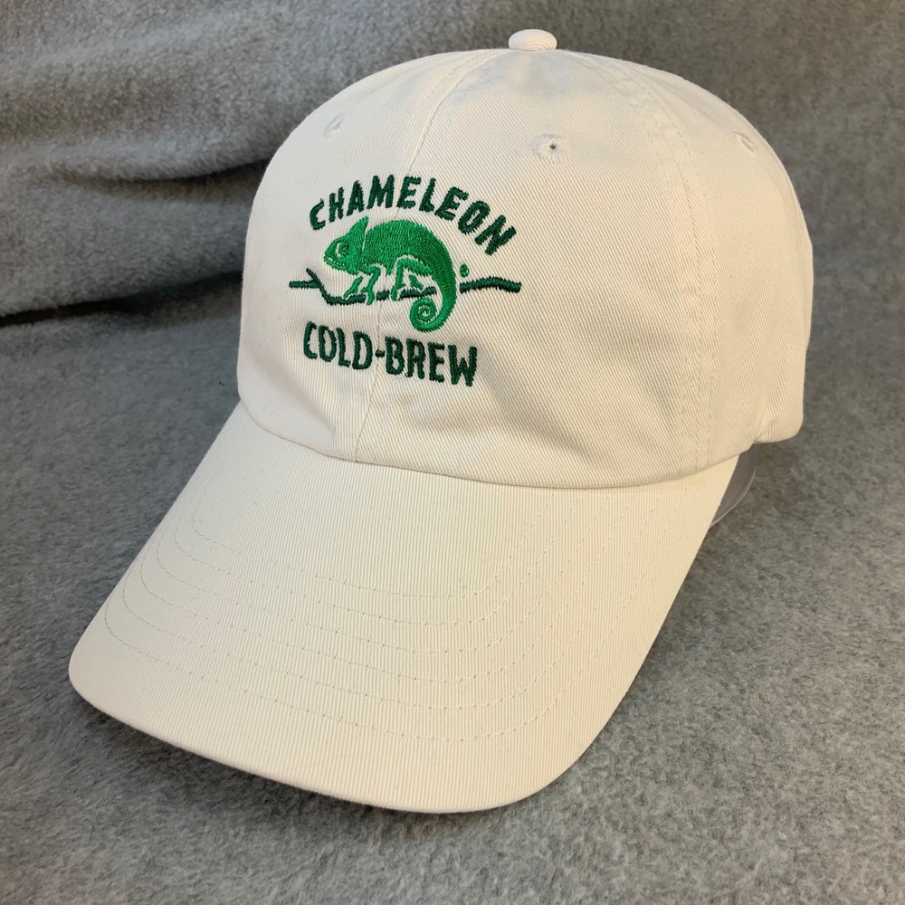 Chameleon Cold-Brew Logo Unisex White Continental Hat Adjustable Strap OSFM